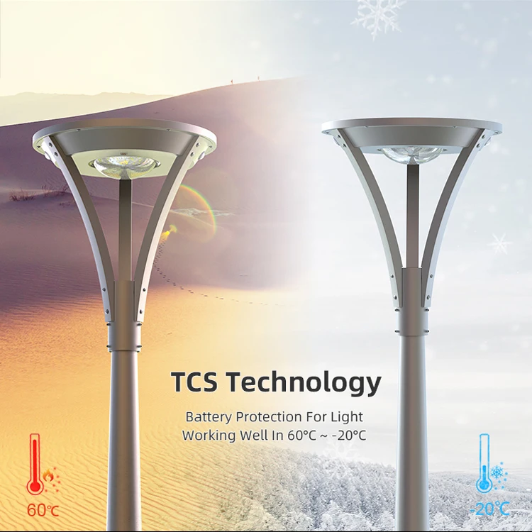 Solar garden light decoration and lighting all in one high brightness outdoor lamp with pir motion sensor