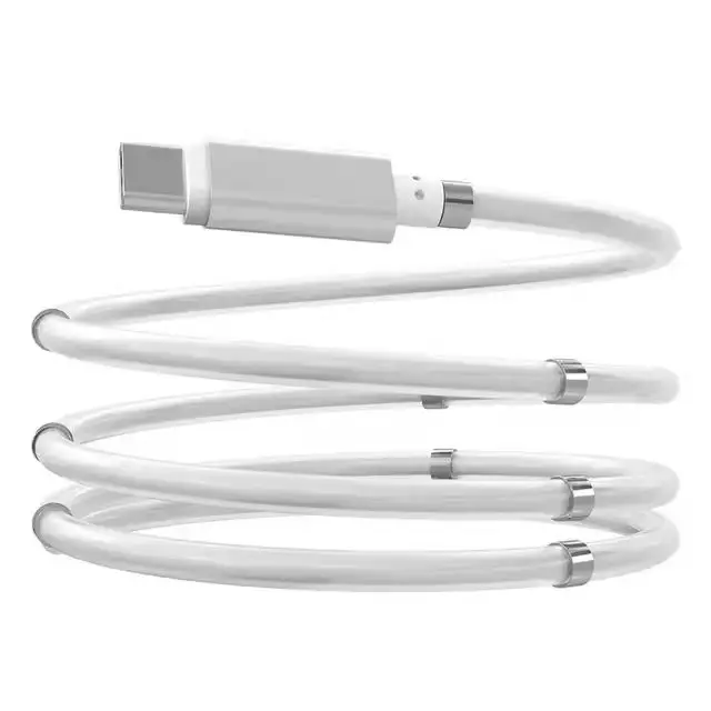 Hot-selling magic rope magnetic data cable 3A flash charging 1m data cable suitable for different interface devices