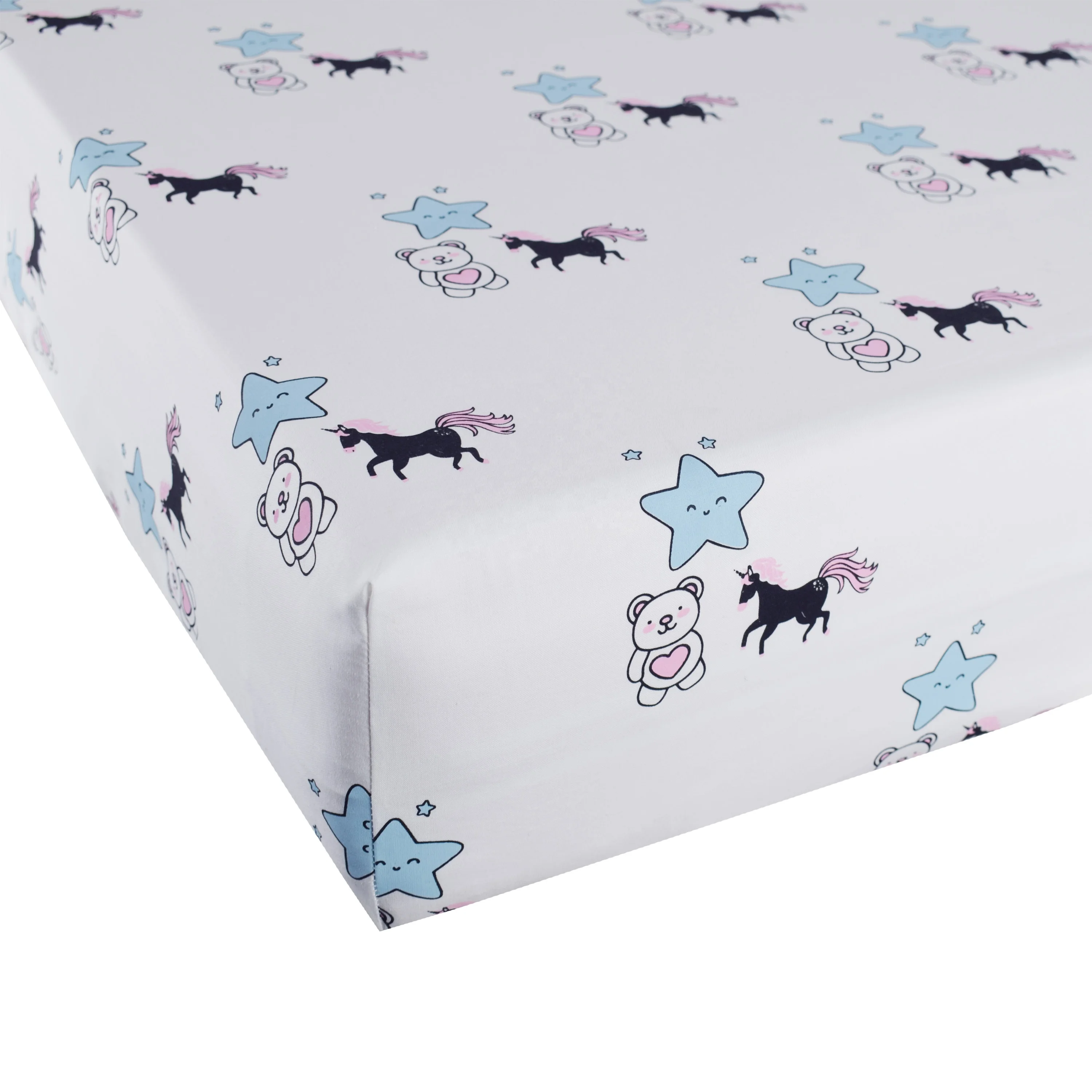 Printed 100% Cotton Bamboo Baby Bed Sheets Bassinet Sheets Set