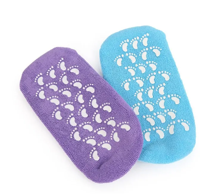 1 комплект Уход за кожей ног Отшелушивание для сухой твердой треснувшей кожи увлажняющие спа гелевые носки Отбеливающее увлажняющее омоложение #