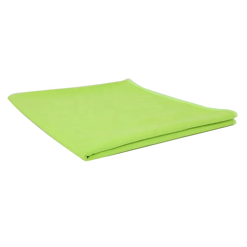 Logo Printed Travel Microfiber Suede Fabric Beach Towel With Hanging Rope