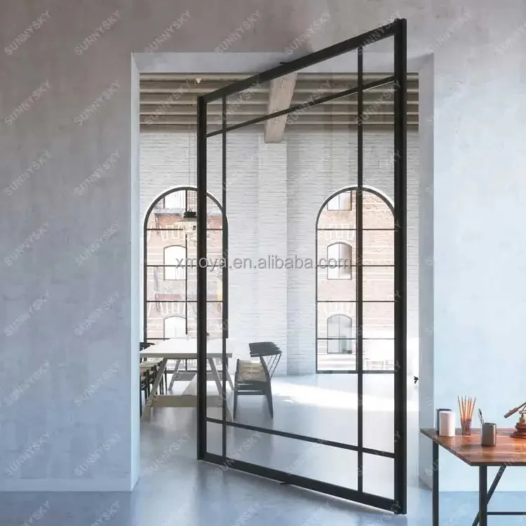 steel windows fram interior glass door skin panel pivot glass doors for houses panoramic oversized entry doors