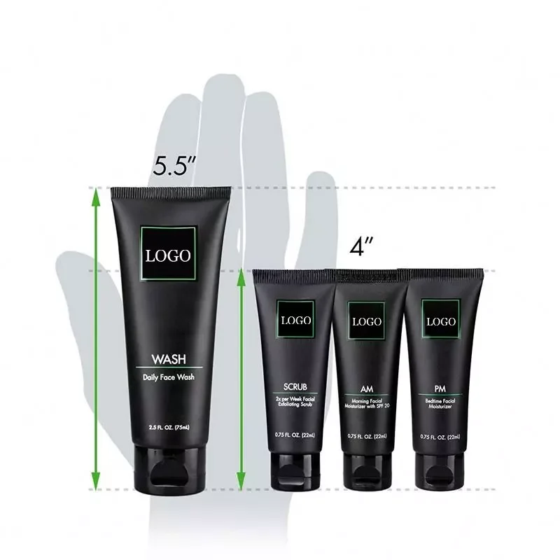 Mens Skincare Kit Includes Foaming Cleanser Hydrating Moisturizer Cream Multi-Functional Facial Serum Men Skin Care Set