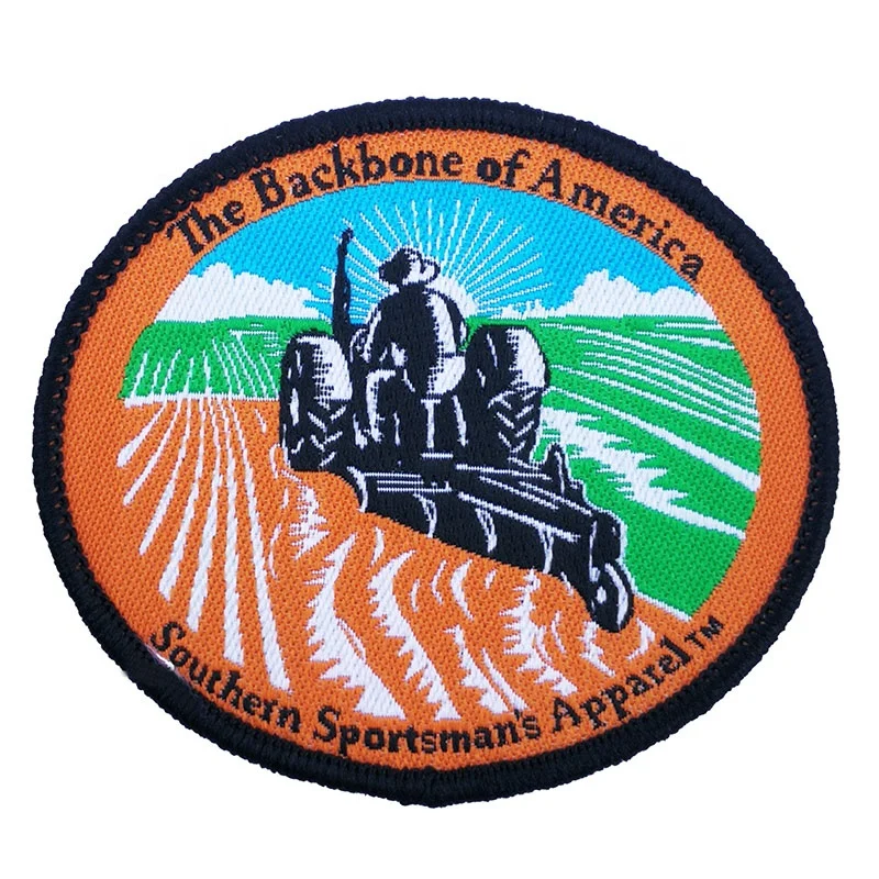 Factory Production High Quality Embroidery Logo Iron on Patches for Clothes/Custom Woven Patches