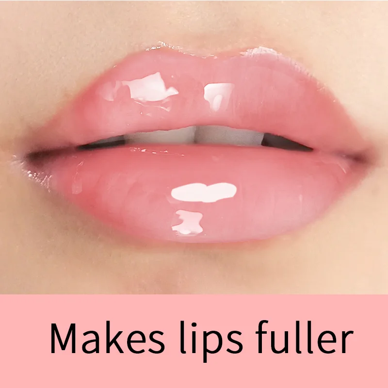 High Quality Custom Logo Nude Natural Hydrating Lipgloss Lipplumper Big Lip Plump Balm Plumper Capsaicin Capsules Plumping Gloss
