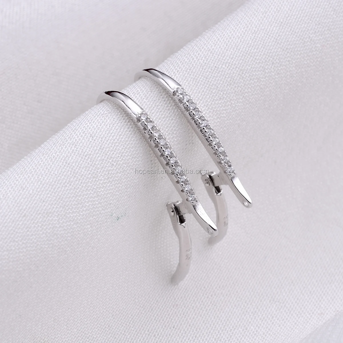 SSE245 Silver 925 Mountings DIY Accessory Earwire Components Leverback Earring Findings