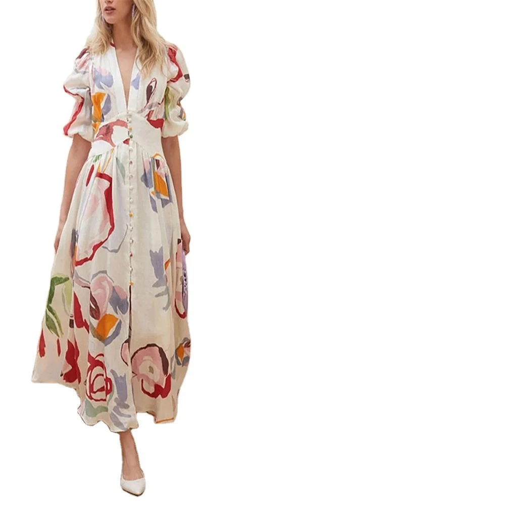 wholesale  Bohemian style  evening dress casual chiffon dress for women