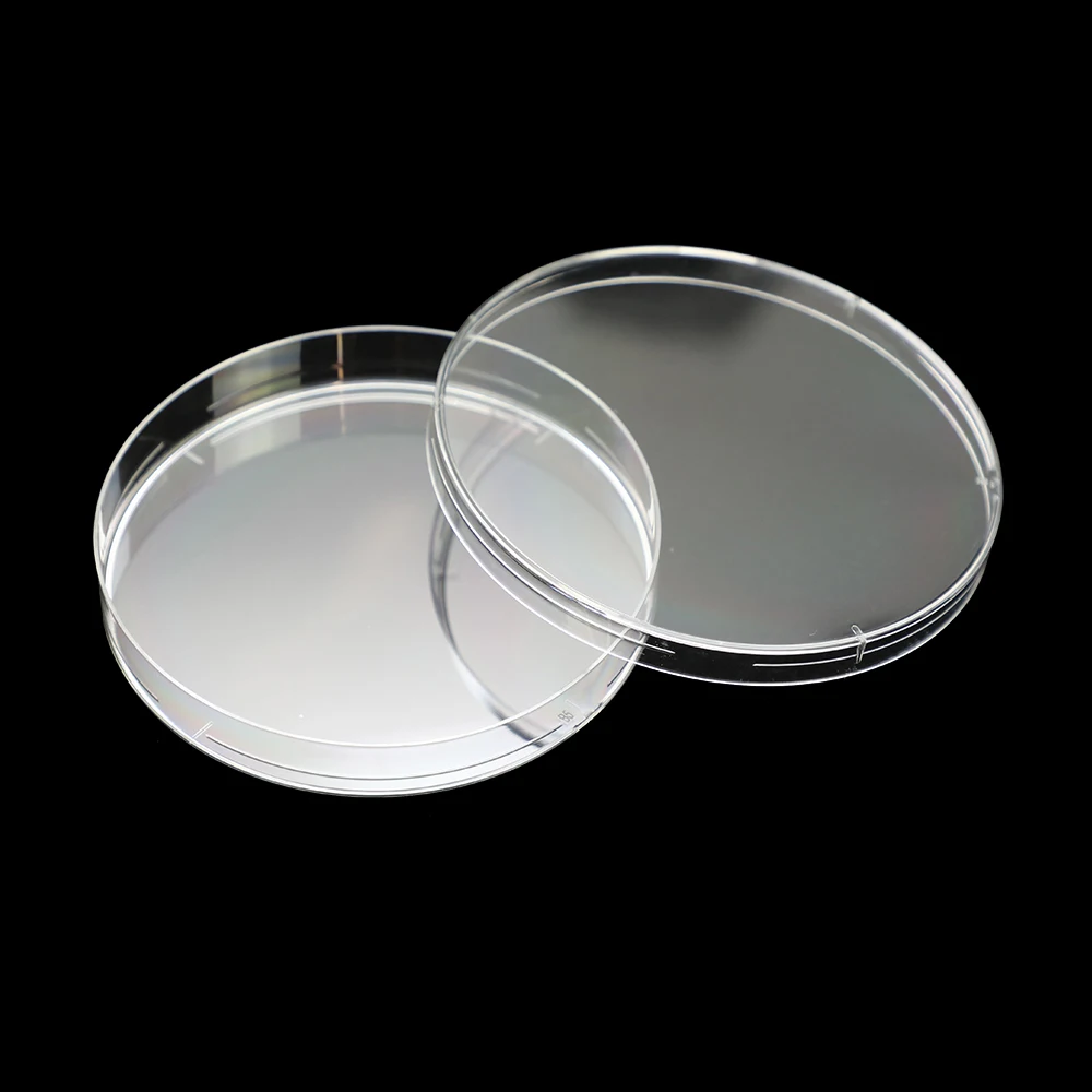 wholesale cheap Laboratory 90 * 15mm plastic disposable sterile bacterial tissue culture Petri dish