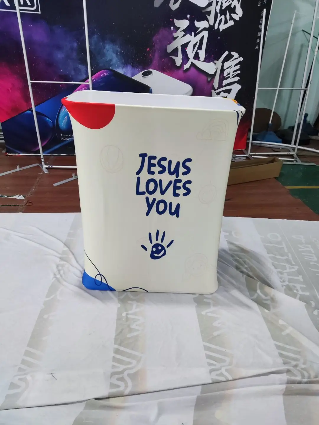 Chinese Manufacturer Foldable Trade Show Frame Pop Up Counter Promotion Table Display