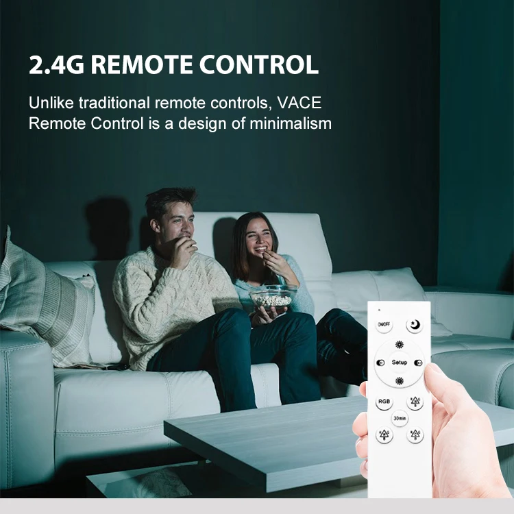 VACE Dmx Google Home Remote Flush Rgbw Wifi Modern Smart Rgb Led Ceiling Lights