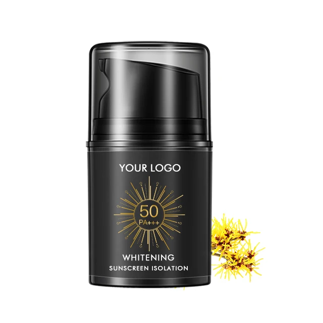 Private Label Face Sun Protection Long Lasting Isolation Block UVA UVB Ultraviolet Tanning Men SPF 50 PA For Sunscreen