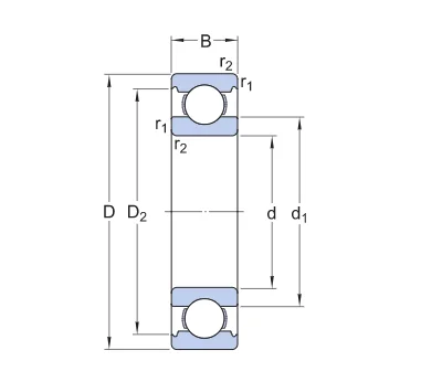 6214 Deep Groove single row Overboard Ball Bearing Tractor Bearing OEM turntable bearing chrome steel flanged ball bearing