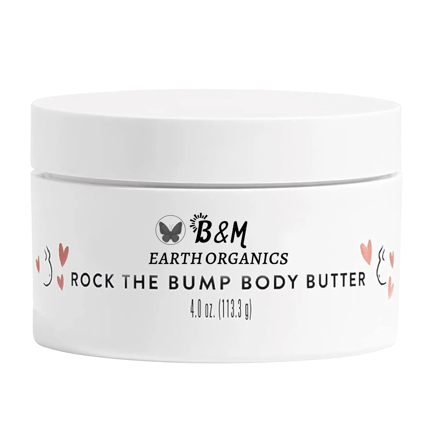 The Bump Body Butter Moisturizing Stretch Mark Cream Shea Butter Avocado Oil Vitamin E