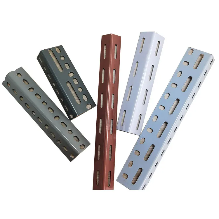 Slotted Steel Angle Rack Metal Angle Steel Angle Bar For Shelf Racks warehouse shelf