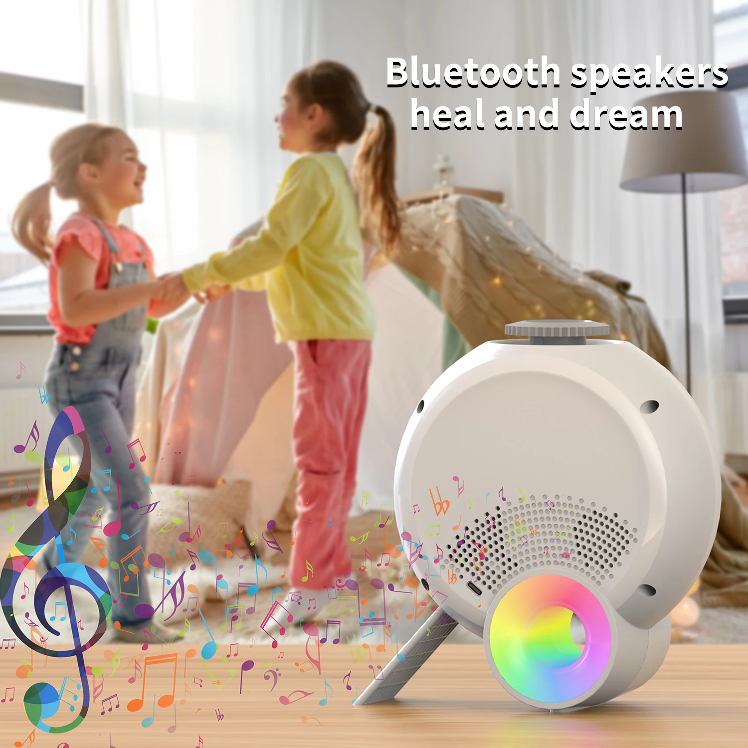Switch Control BT Speaker Star Light Projector Starry Night Light Colorful 13 in 1 Planetarium Galaxy Projector with White Noise
