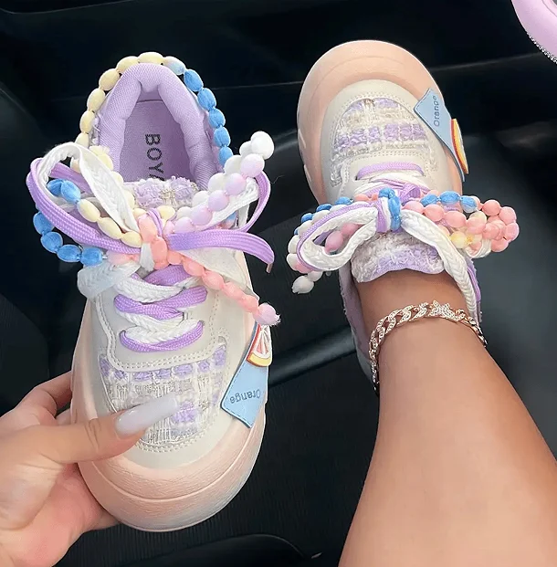 2023 New Autumn Arrival Breathable Comfortable Sneaker Fashionable Walking Style Casual Flat Shoes For Women