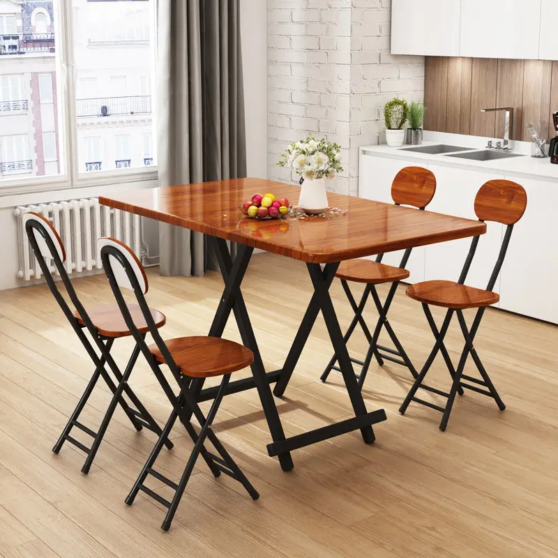 Folding home table to eat simple small square table small portable outdoor stall balcony manufacturers wholesale