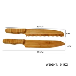 Ultrasonic Damascus Blank Kitchen Bamboo Wood Bread Knife Cheese Slicer Stainless Steel Serrated 12 Inch Olive Wood