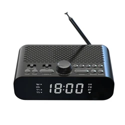 New Arrival LED Display Bedside DAB/FM Clock Radio with Blue-tooth Speaker MINI Radio, EU Version