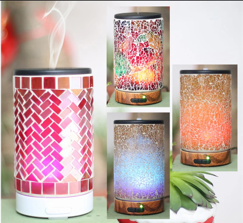 2022 ultrasonic Mosaic Fragrance Oil Lamp diffuser For Home hotel Decoration