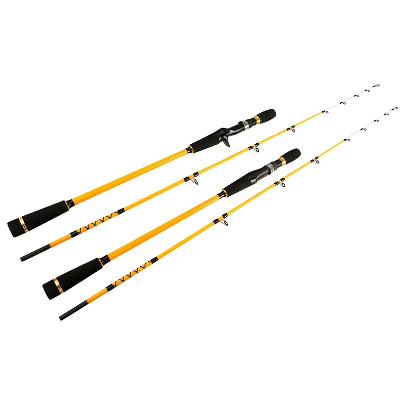 1.55m 1.7m Hot sale 2 sections jigging fishing rod super short spinning and casting carbon rod