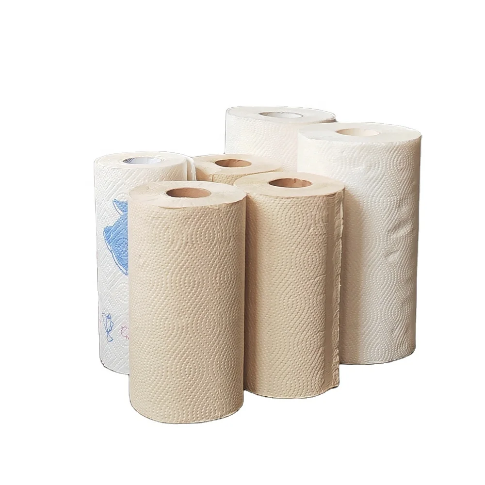 Factory Customize Cheap High Quality Printed Kitchen Paper Towel 2ply Bleached & Unbleached Towel Paper