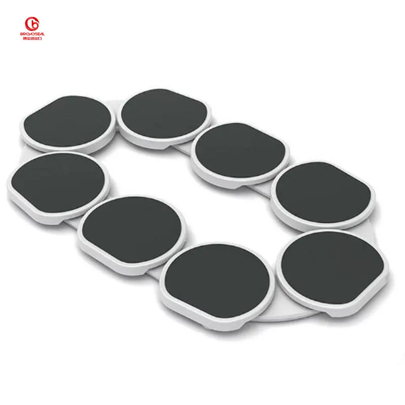 Multifunctional Expandable Oval Shape Lazy Susan Turntable Standing Type for Rectangular Long Tables Circular Food Turntable