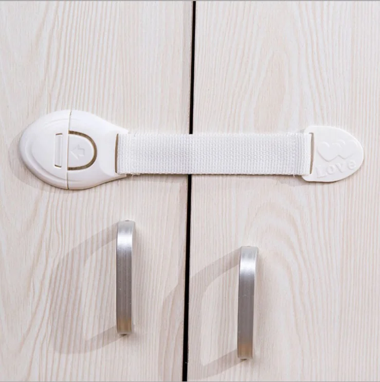Child safety  locks protect Open from Both Sides Door Latches for Drawers Cupboards Appliances Toilet