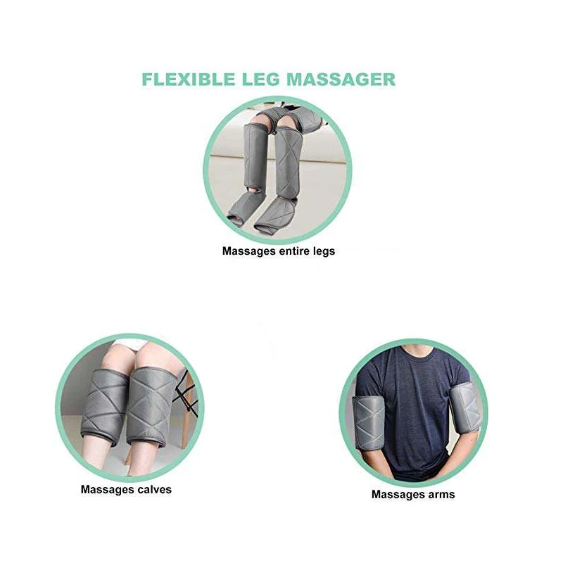 Factory Outlet Multifunctional automatic Healthy relief calf relief foot massage Heating air compression shiatsu leg massager