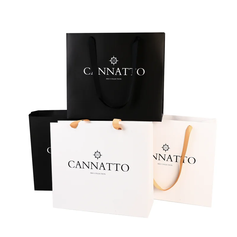 wholesale Luxury Reusable Handmade DIY Merchandise Wedding gift Bag Kraft Paper  Clothing Shopping Bags with Handles