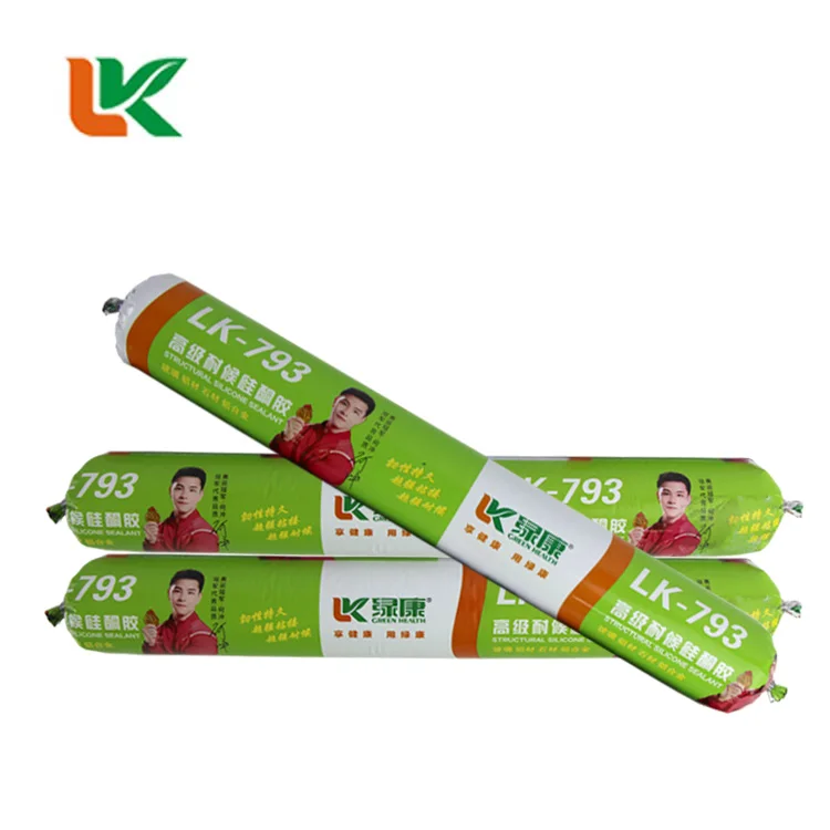 Structural glazing silicone sealant for application in glass material building glue