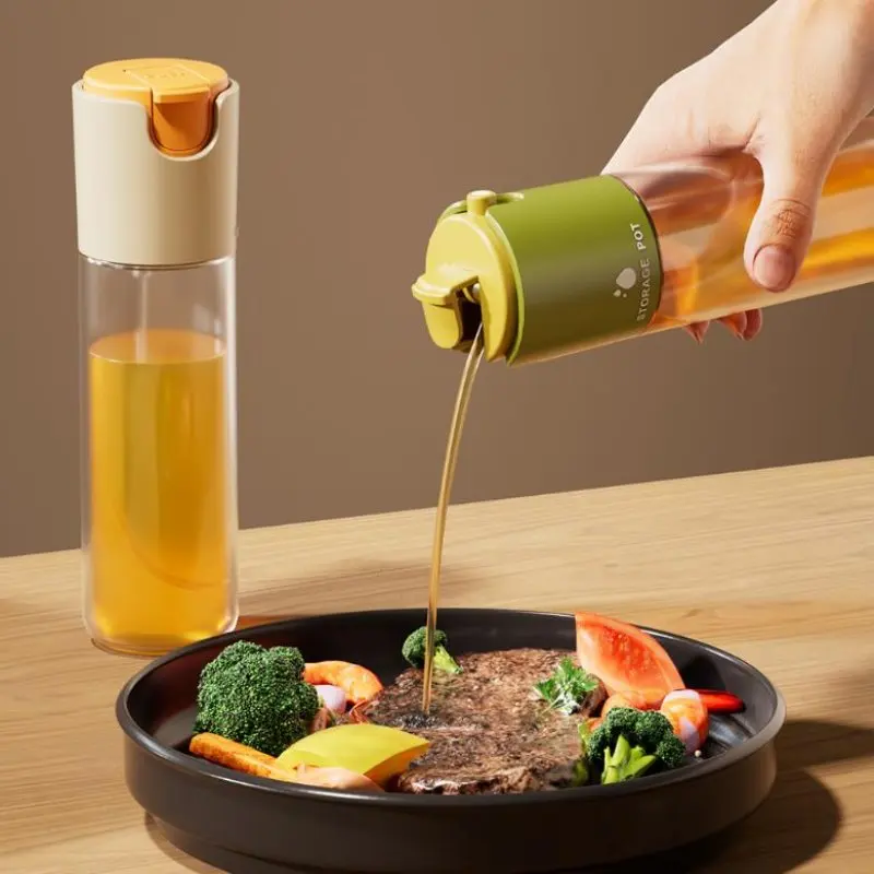 Glass Oil Dispenser Bottle Kitchen Household Simple Soy Sauce Vinegar Dispenser Bottle Barbecue Non Hanging Oil Press Spray Pot