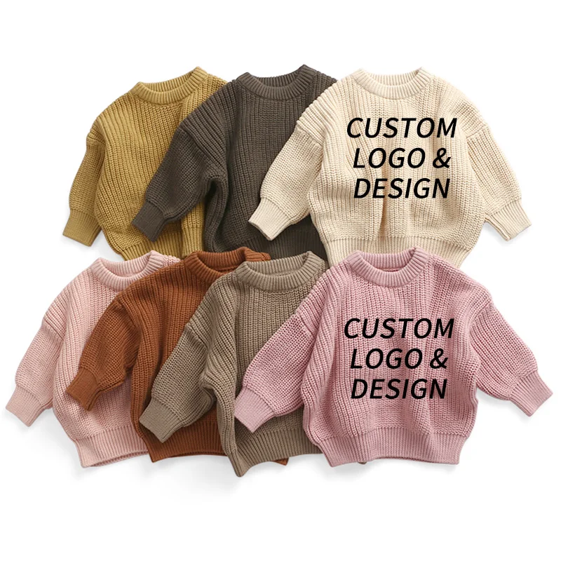 Wholesale baby low minimum order quantity boutique sweaters children long sleeves tops