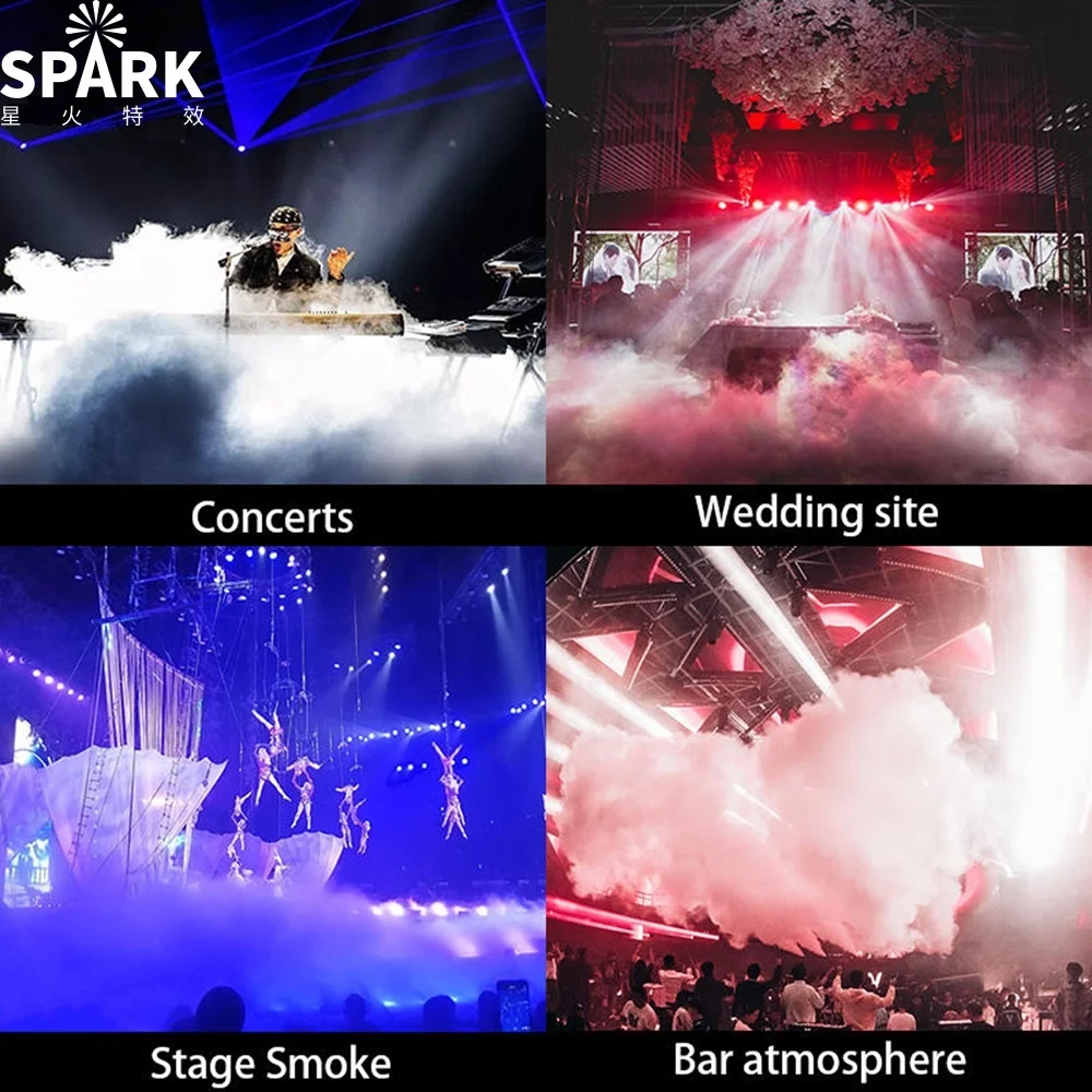 SP Rainproof design performance concert, large bar, Aurora Borealis space-time tunnel outdoor smoke machine 4000W high power