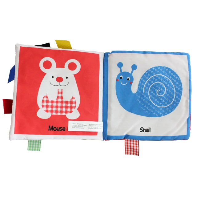 Baby Cloth Book With a Handle  Children Early Education Books Fabric Soft Book