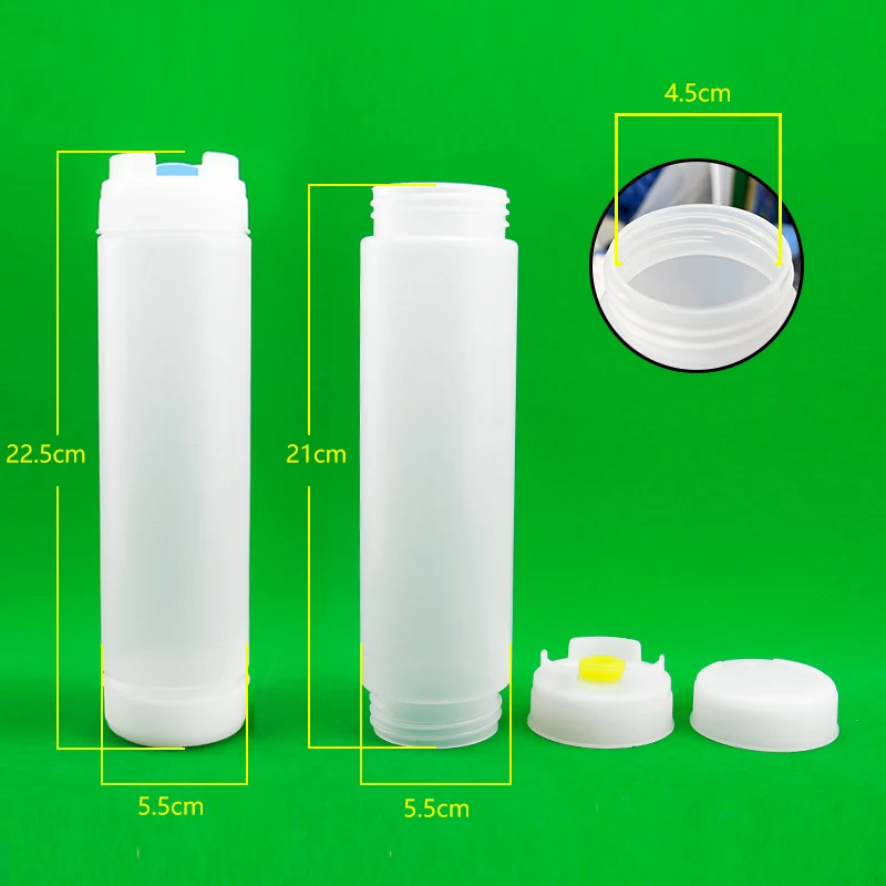 8oz 12oz 16oz 24oz 32oz Food Grade Plastic Ketchup Bottle Squeeze Bottle for Sauce