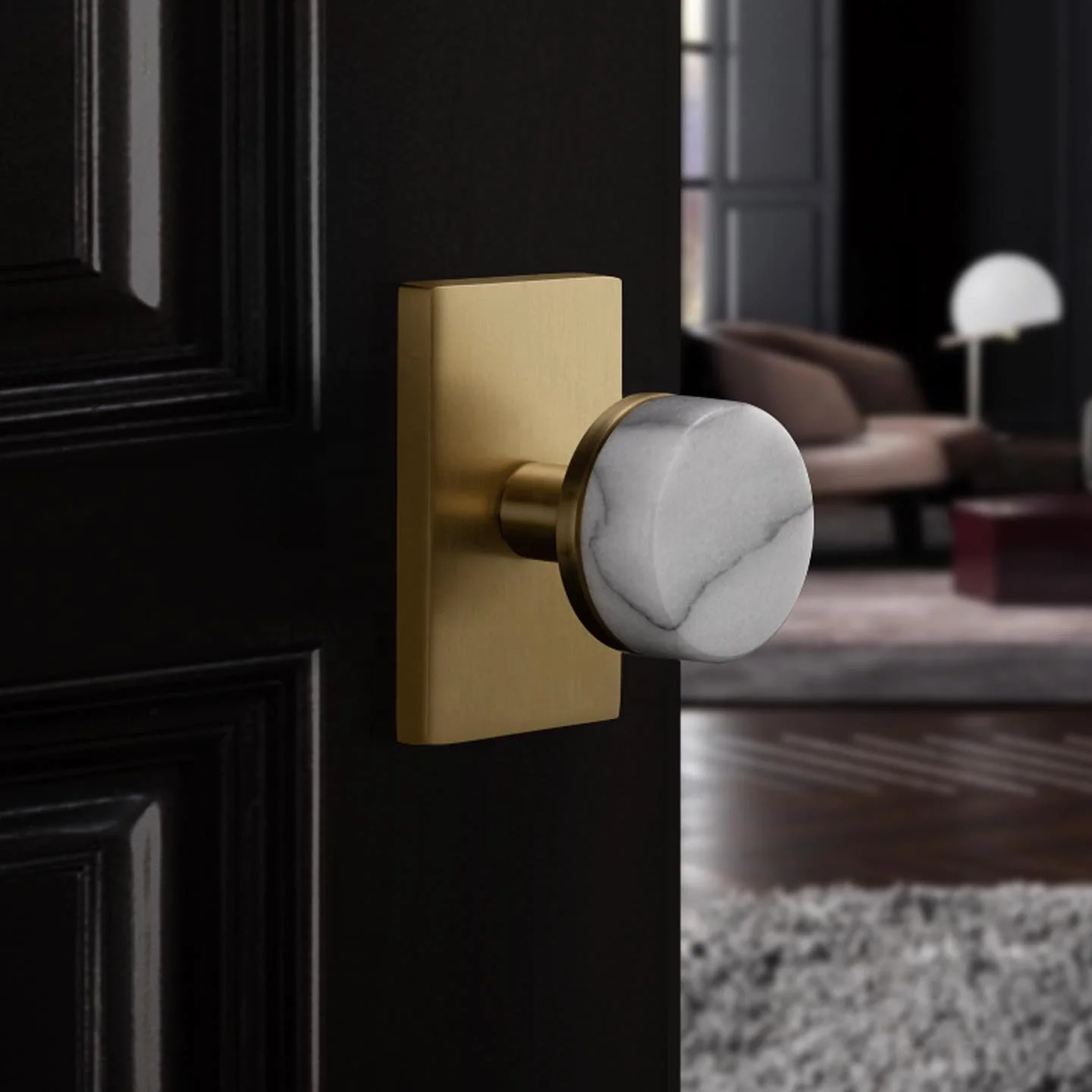 
Gold color Fancy Modern zinc alloy material hot sale dummy storeroom privacy keyless door knob locks OEM 