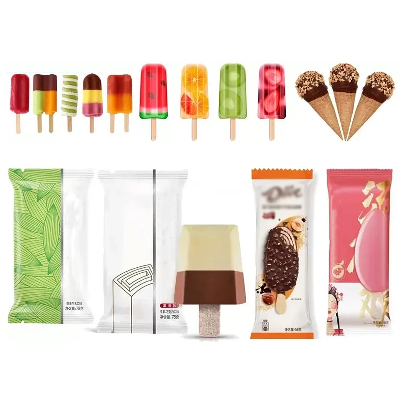 Custom Printed Laminated Ice Cream Packaging Film Tear Resistant Waterproof UV Resistant Ice Cream Preservation and Protection