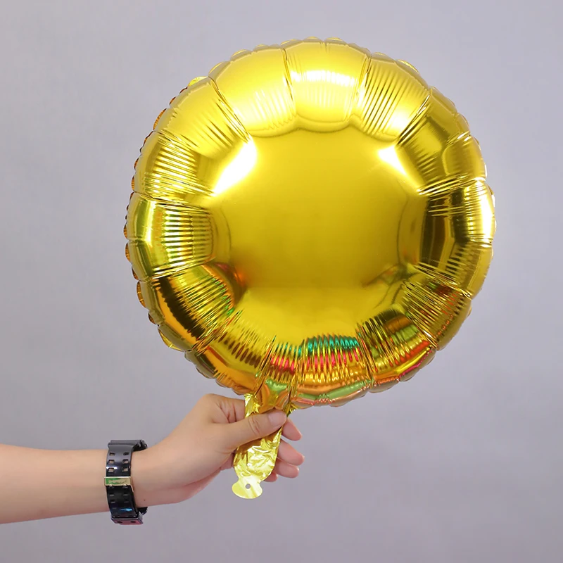 18 inch Light Plate Aluminum 18 Inch Helium Gas or Normal Air Balloon Modelling Round Foil Balloons