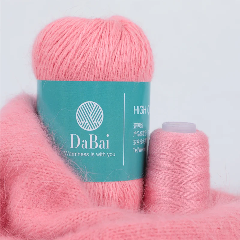 worsted wool blended knitting yarn inventory knitting yarn long mink wool yarn