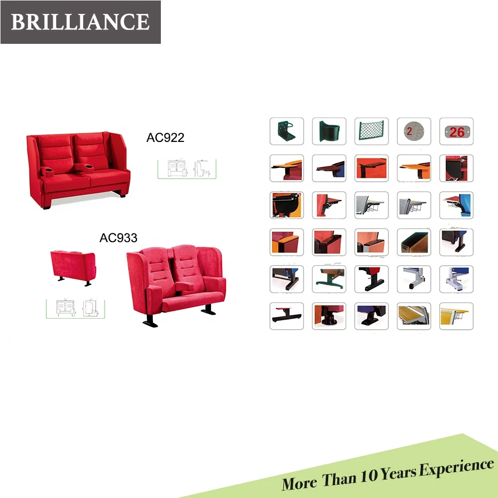 2 Seat Theater seating armchair theater cinema movie chair