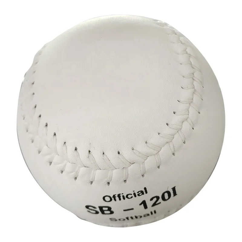 11 12 inch white Split leather poly core softball for training practice fast pitch good quality  game softball SB-12i