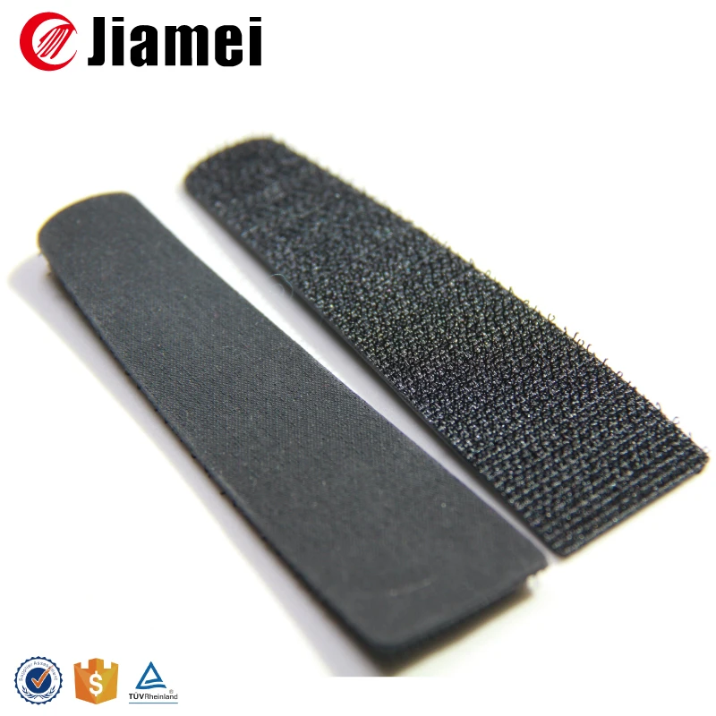 Custom various injection sleeve tab hook and loop straps for clothing