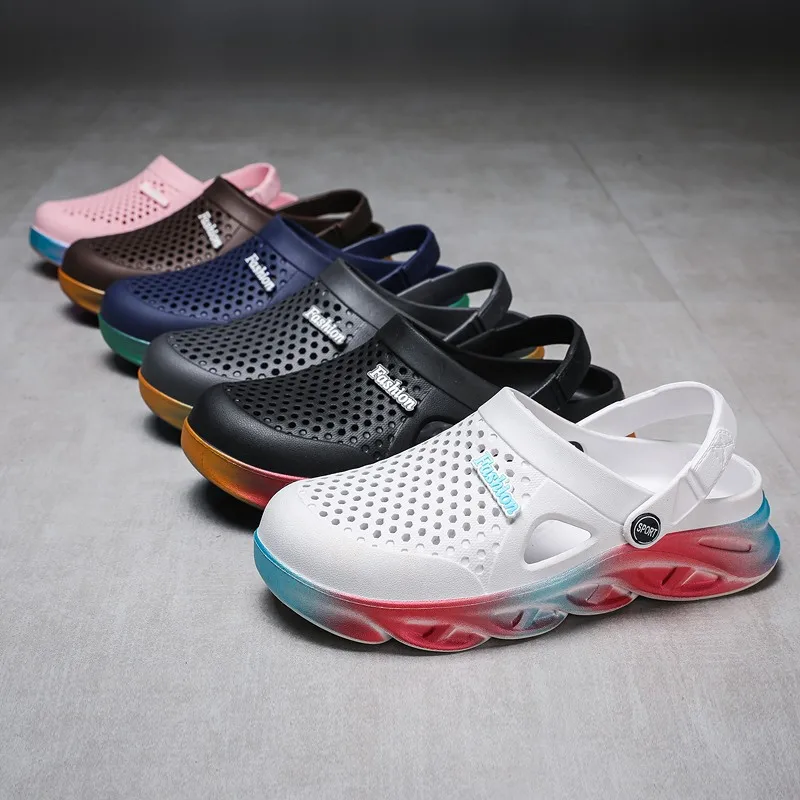 Slides for couples Soft slippers Outside luxury Slipper beach Open Toe thick sole slippers Unisex  clogs sandals