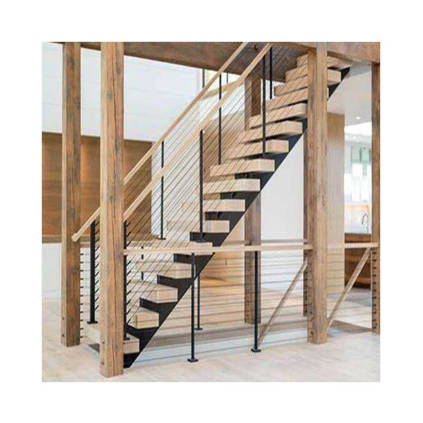 Stainless Steel Cable Post Glass Stainless Steel Balcony Wrought Iron Balustrade Wire Cable Side Mount Deck Cable Railing