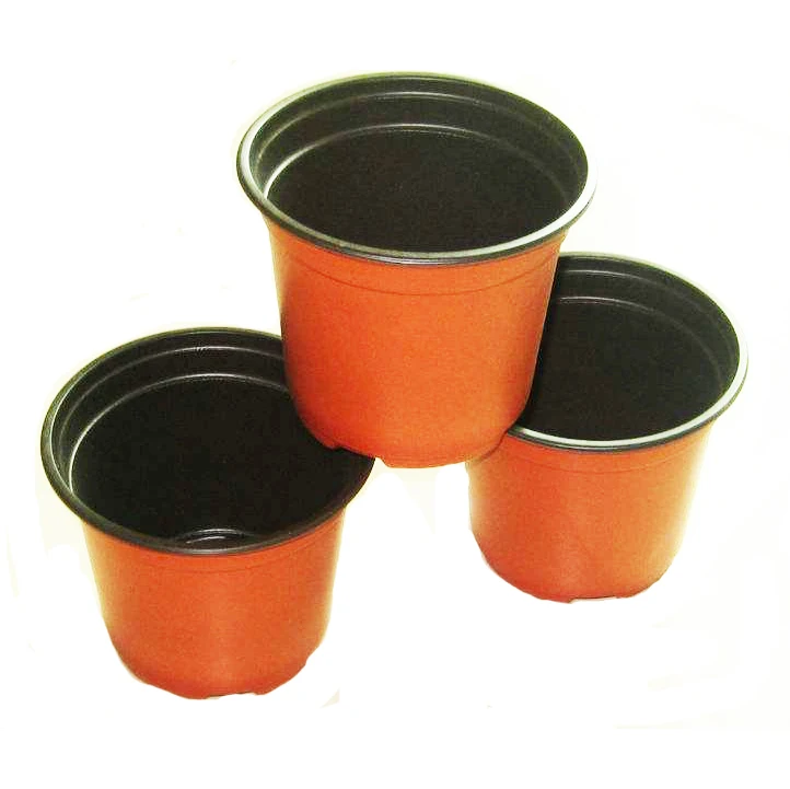 4 inch plastic flower pot plants nursery seedling pots