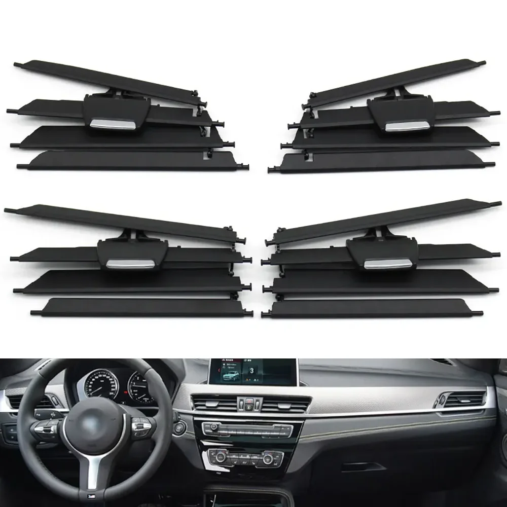 LHD RHD Car Left Right Middle Air Conditioning AC Vent Grille Blade Slider Repair Kit For BMW X1 X2 2 Series F48 F49 F39 F45 F46