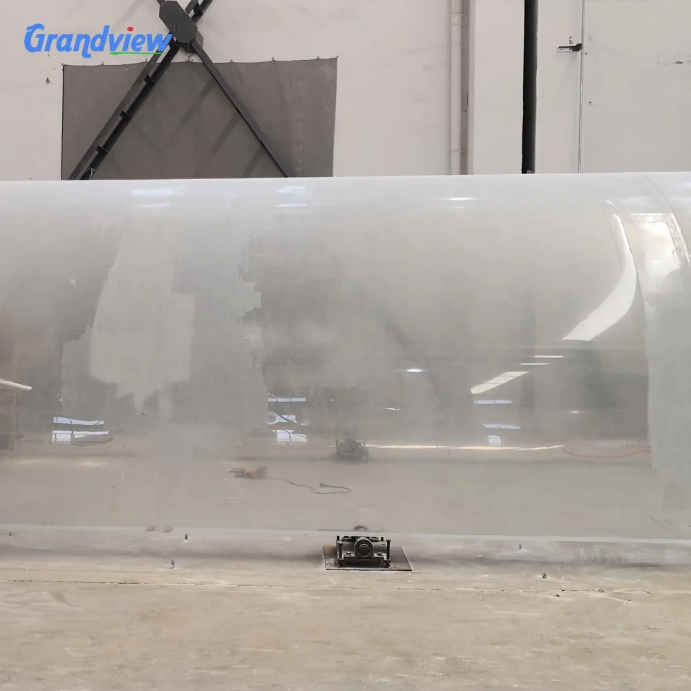 Acrylic aquarium tunnel for building underwater restaurant