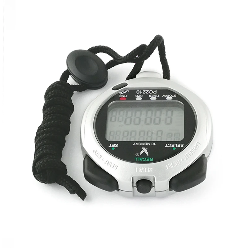 Высококачественный цифровой мини-таймер секундомера с бесплатным шнурком