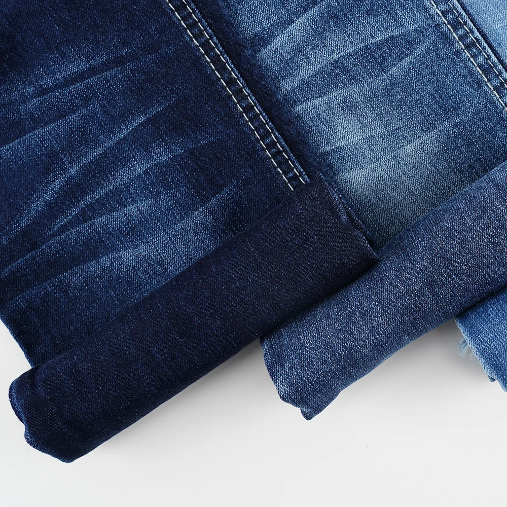9.7 oz Premium blue cotton stretch denim fabric for jeans roll